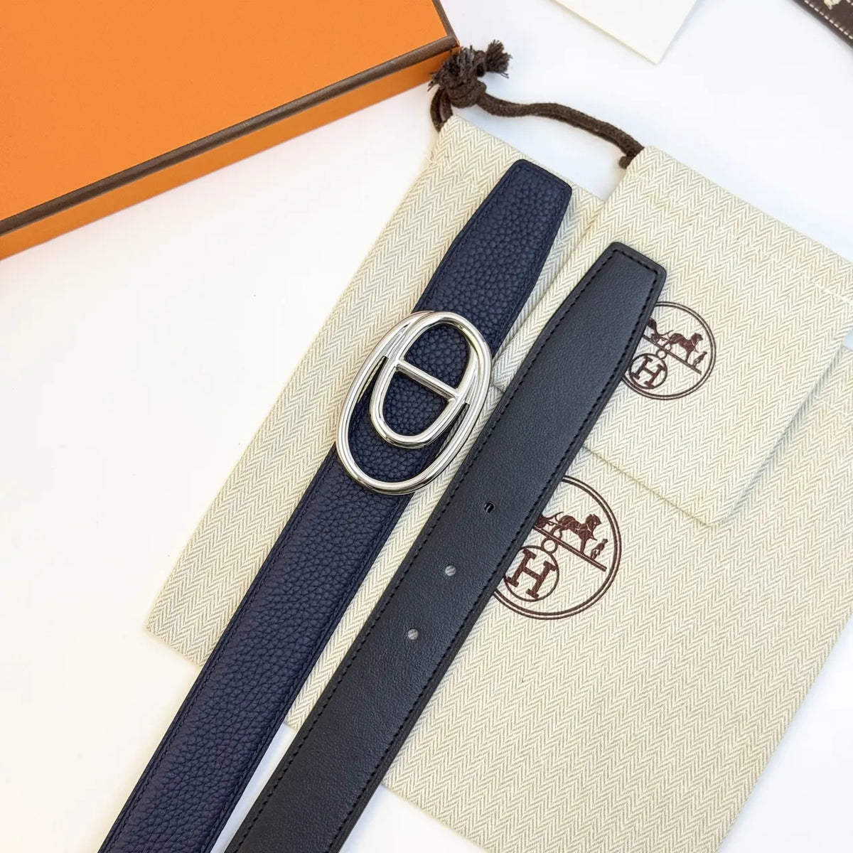 Hermes Odyssée Reversible Belt - Hình 5