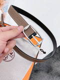 Hermes Taupe Reversible Leather Belt