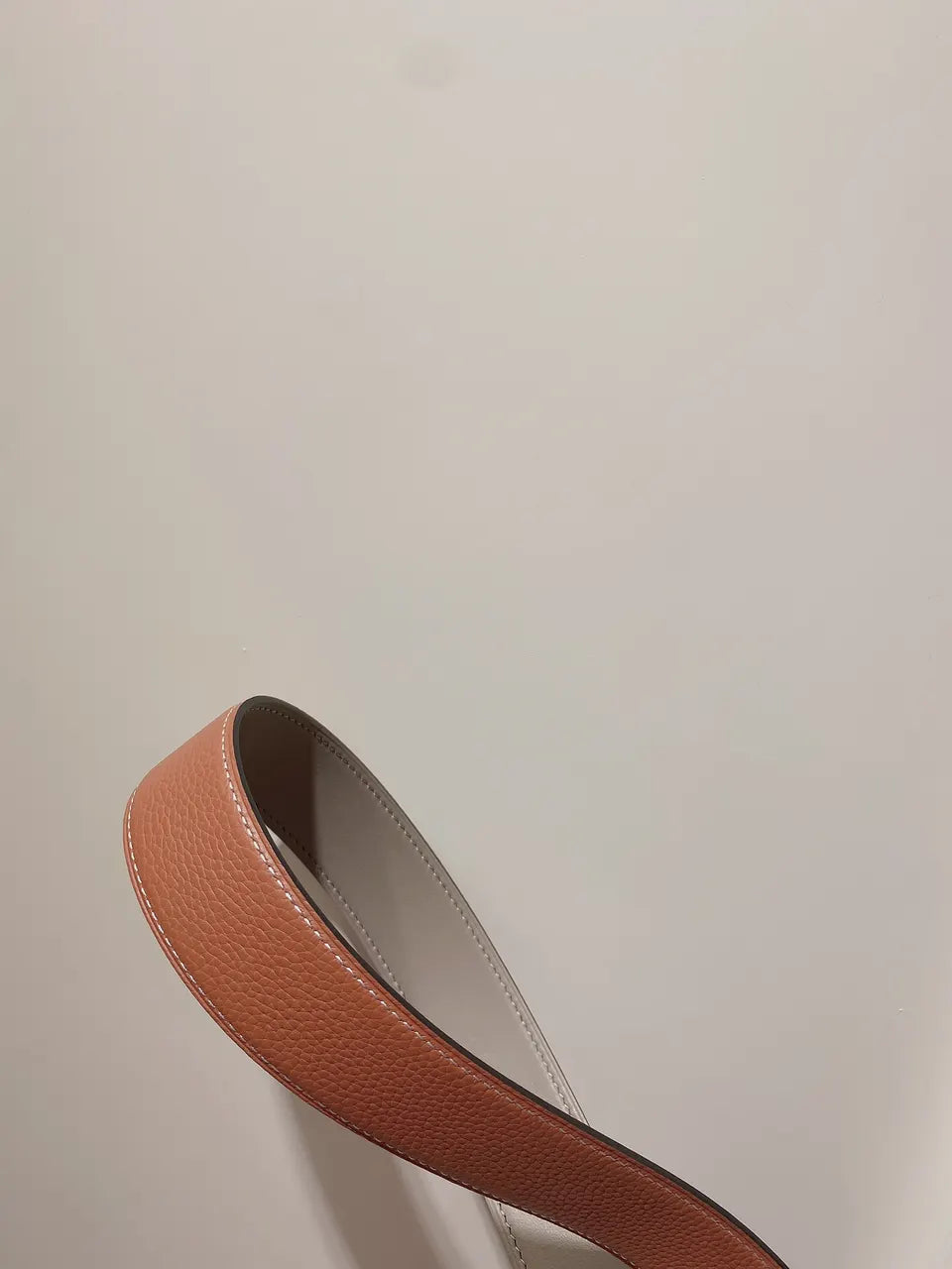 Chloe Tan Leather Belt - Hình 6
