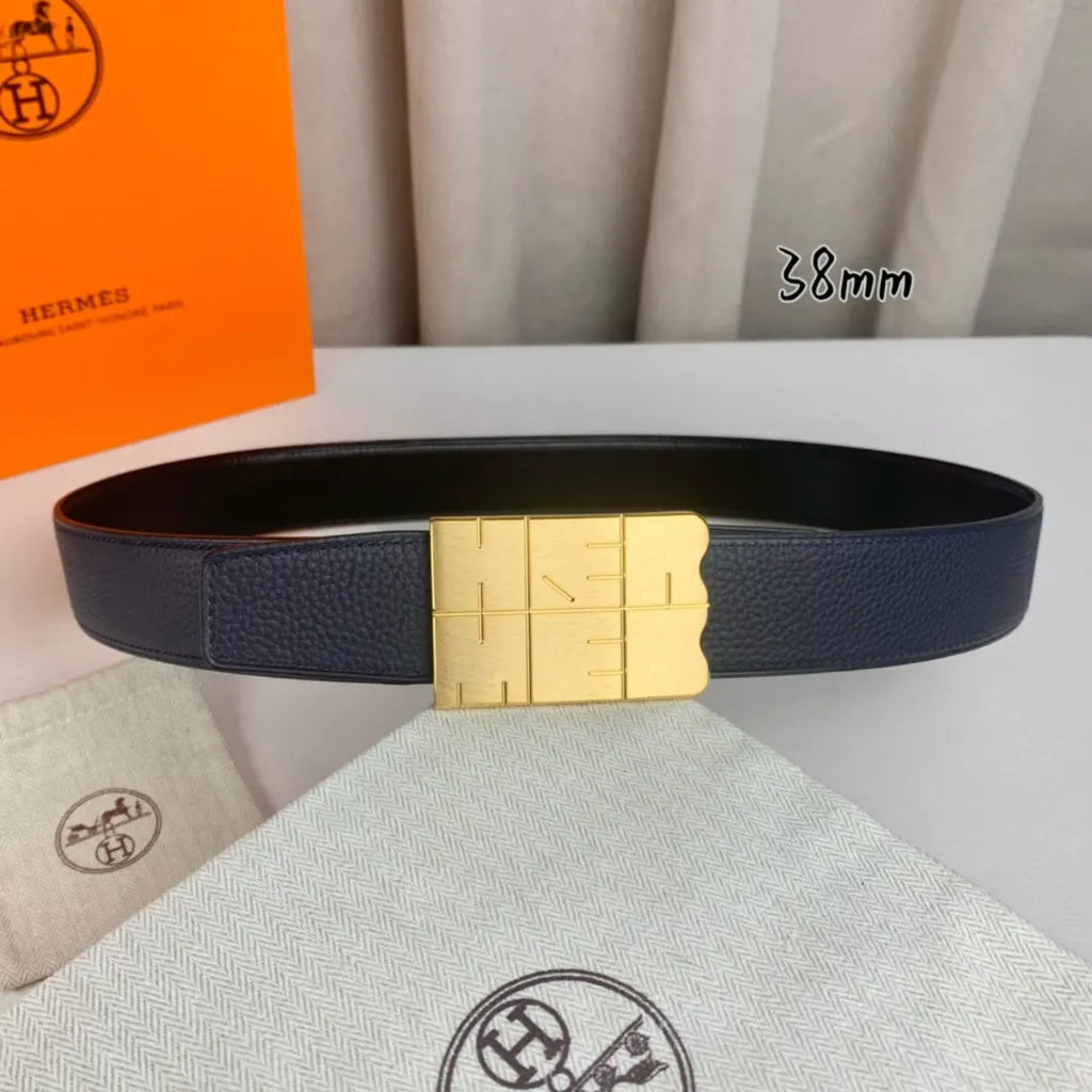 Hermes Navy Blue Belt