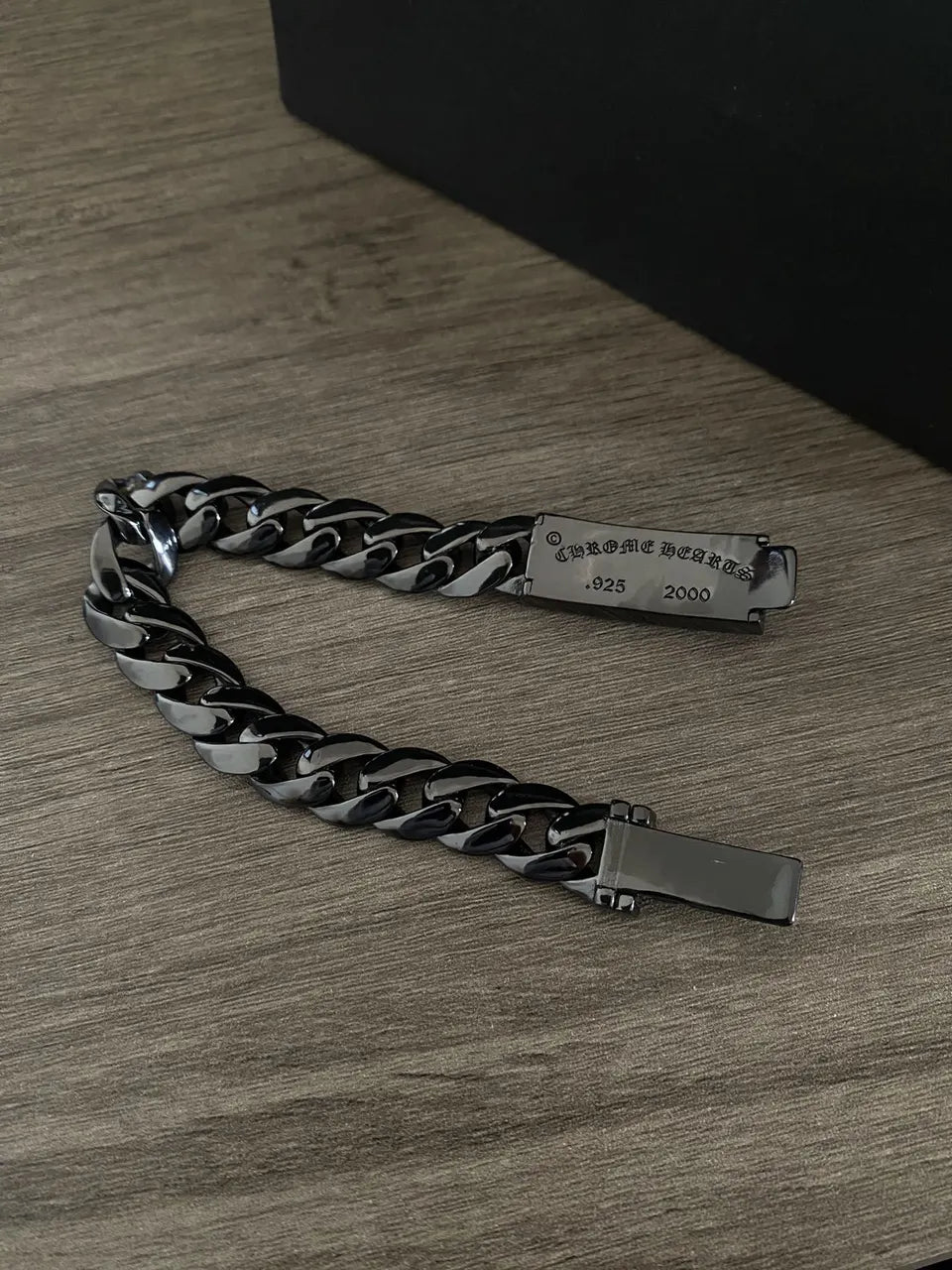 Chrome Hearts Style Premium Black Chain Bracelet - Hình 3