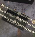 Premium Sterling Silver Chain Bracelet with Unique Emblems