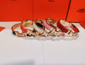 Premium Enamel H Bracelet Gold Plated