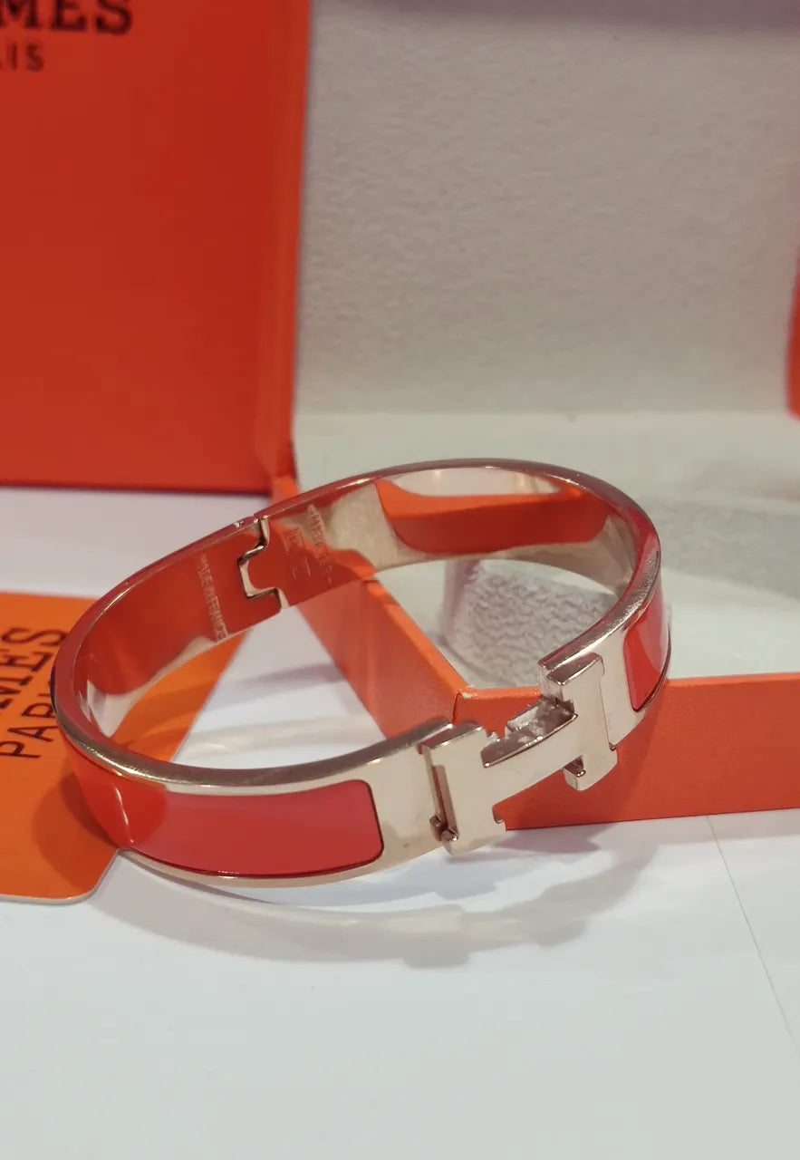 Premium Enamel H Bracelet Gold Plated - Hình 7