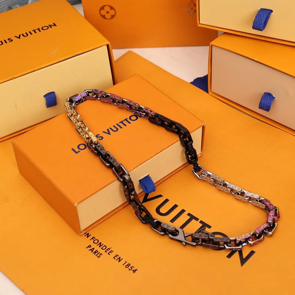LV Rainbow Chain Necklace - Hình 3