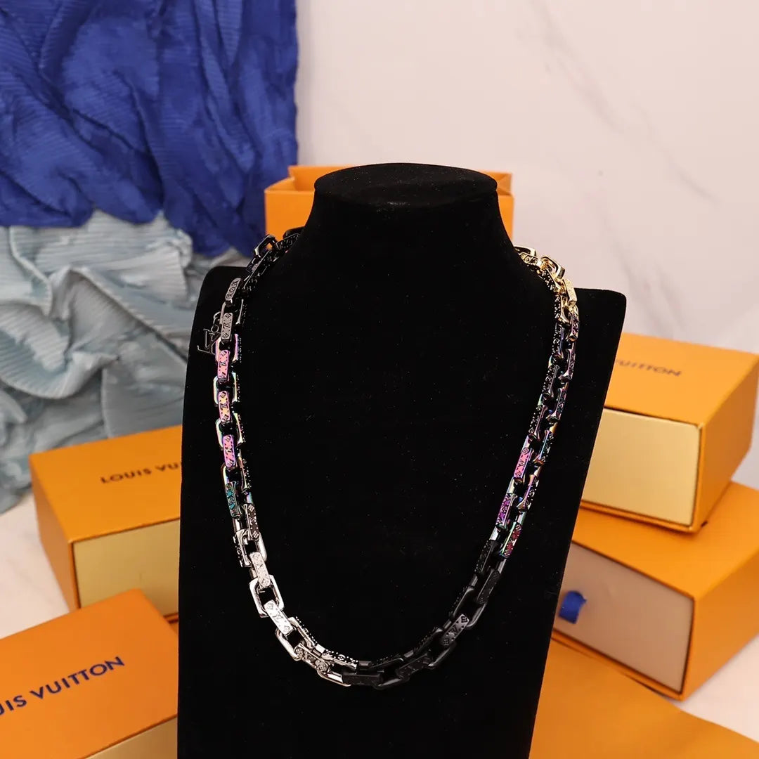 LV Rainbow Chain Necklace - Hình 4