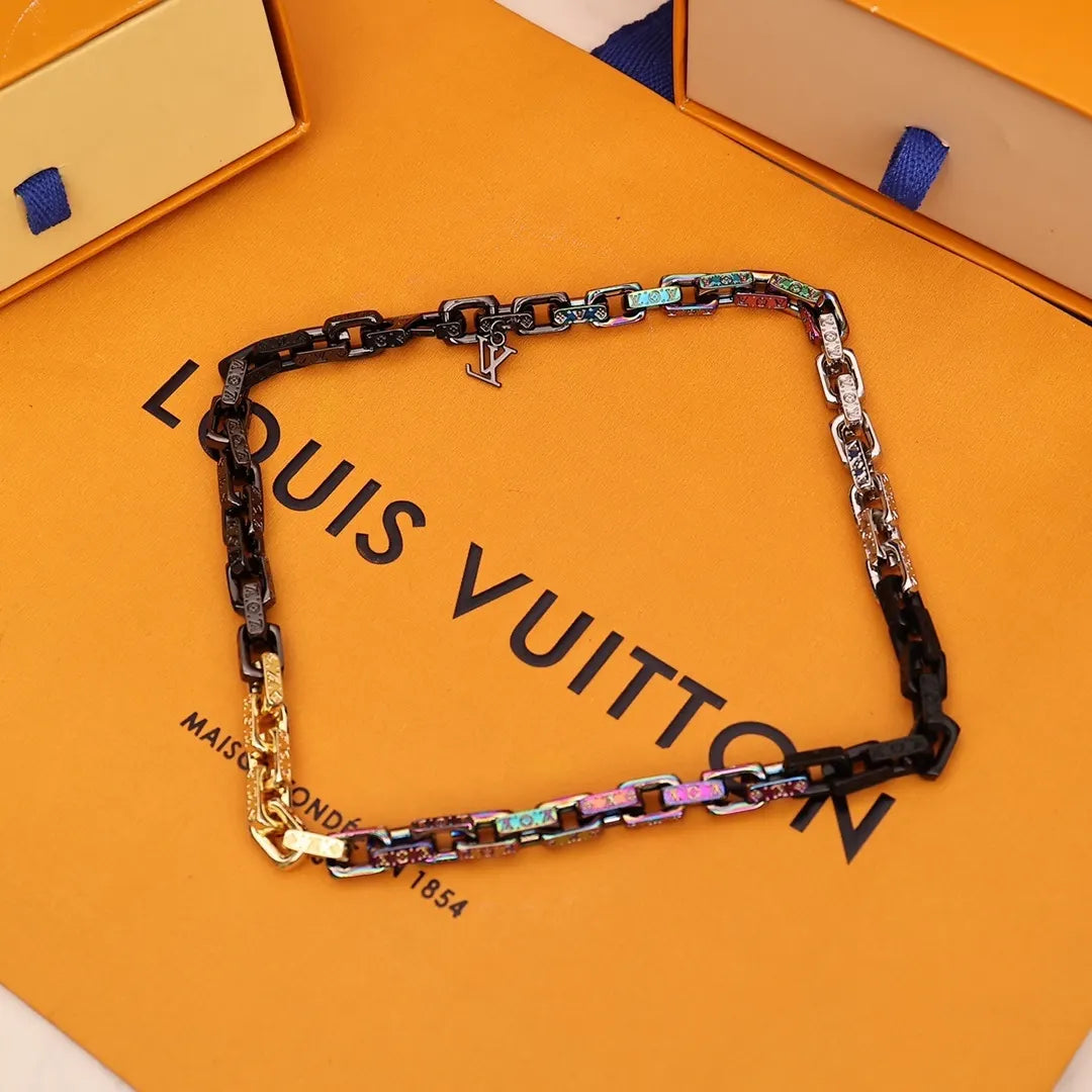 LV Rainbow Chain Necklace - Hình 7