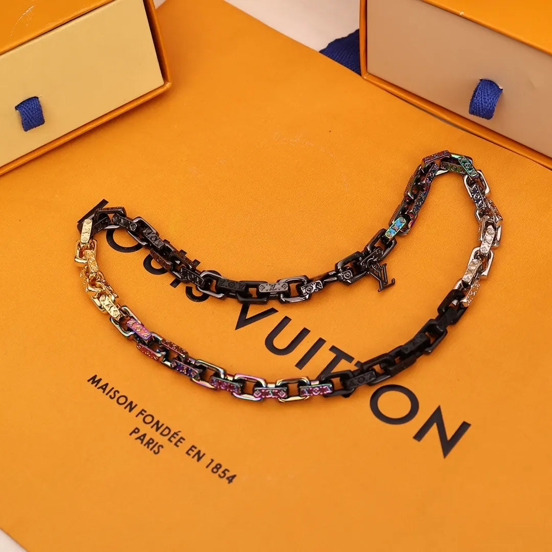 LV Rainbow Chain Necklace - Hình 8