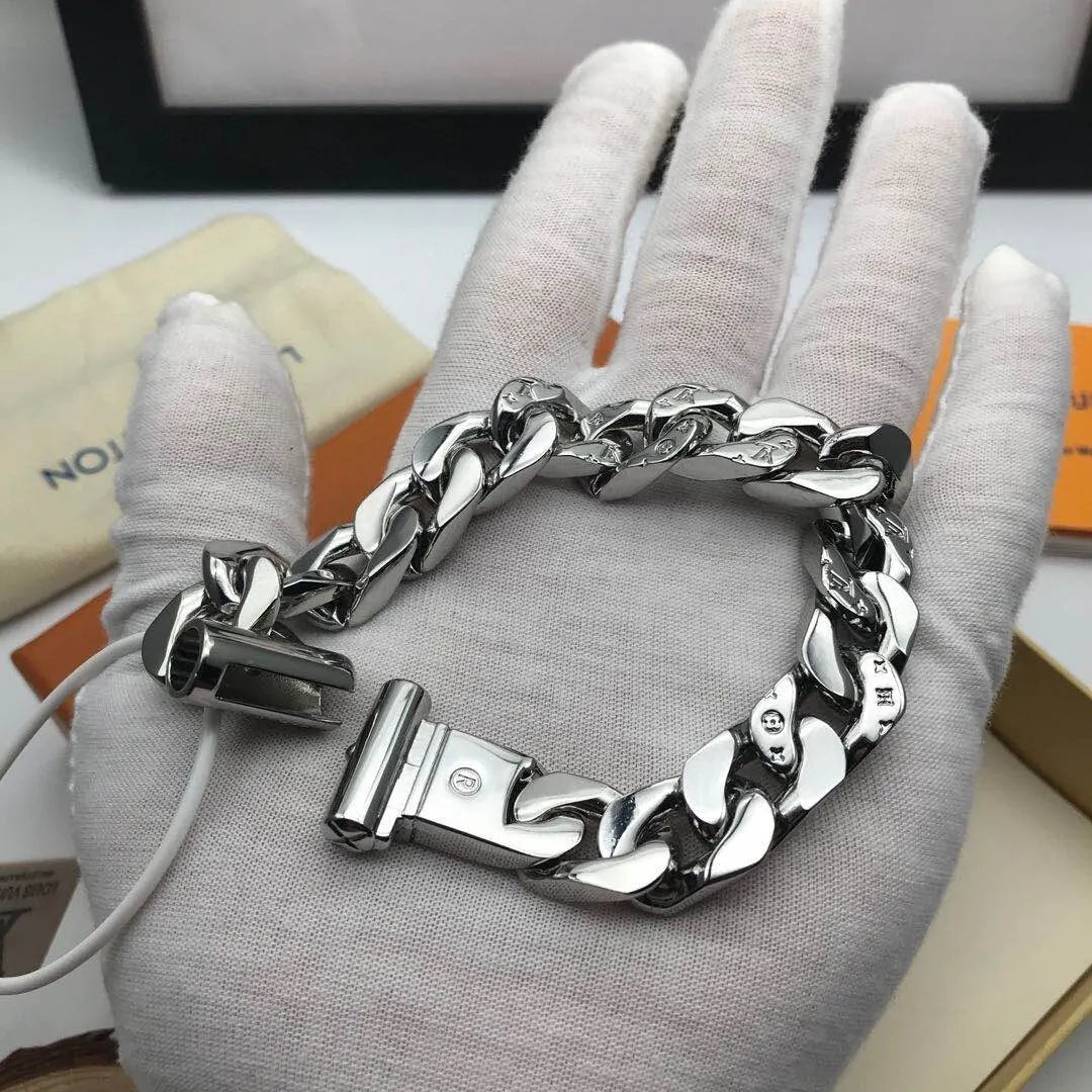 Premium Silver Chain Bracelet - Hình 3