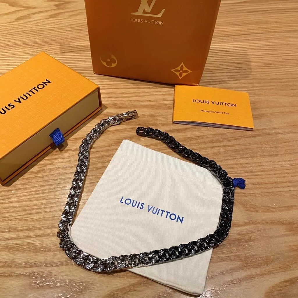 Louis Vuitton Two-Tone Chain Necklace - Hình 2