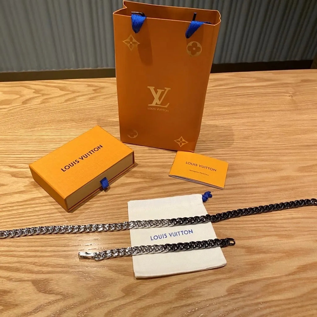 Louis Vuitton Two-Tone Chain Necklace - Hình 4