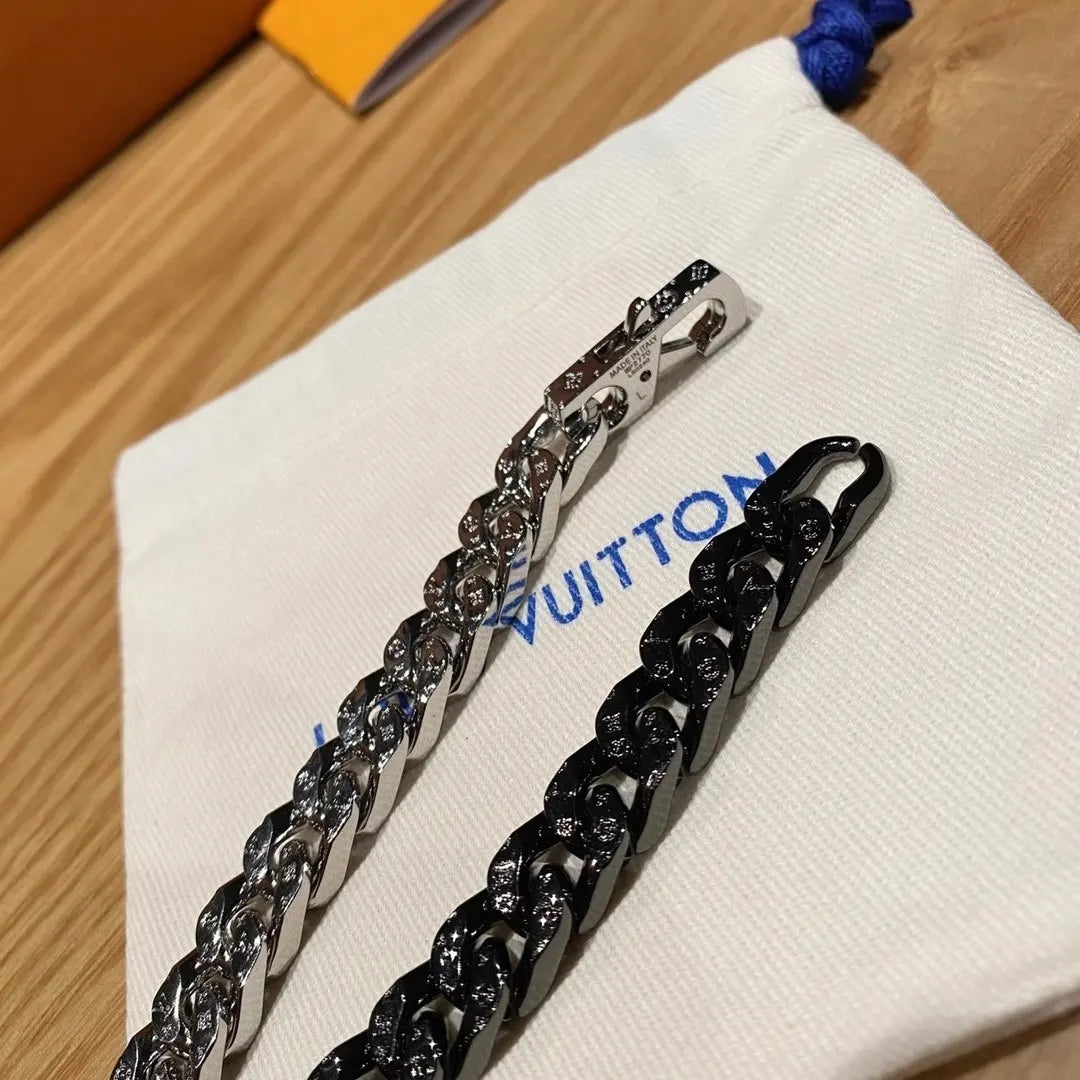 Louis Vuitton Two-Tone Chain Necklace - Hình 5