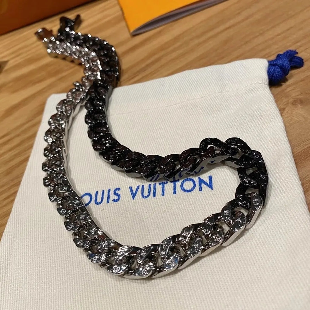 Louis Vuitton Two-Tone Chain Necklace - Hình 6