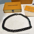 Louis Vuitton Black Chain Necklace