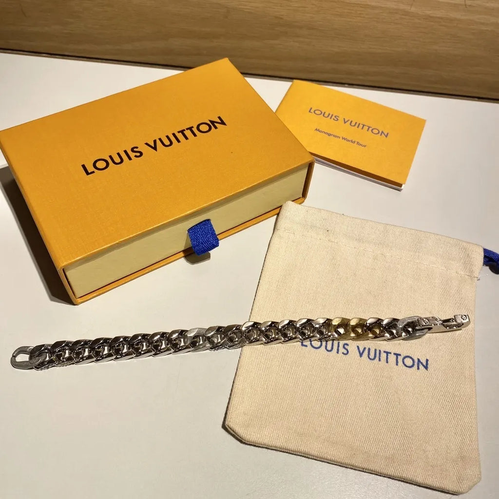 Louis Vuitton Premium Chain Bracelet - Hình 6