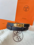 Hermes Chocolate Brown Kelly Belt