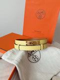 Hermes Pale Yellow Leather Belt