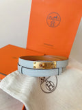Hermes Sky Blue Kelly Belt