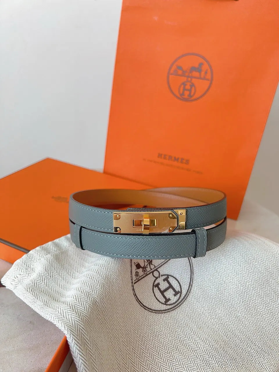 Hermes Blue Grey Bracelet