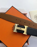 Hermes Black/Tan Reversible Belt