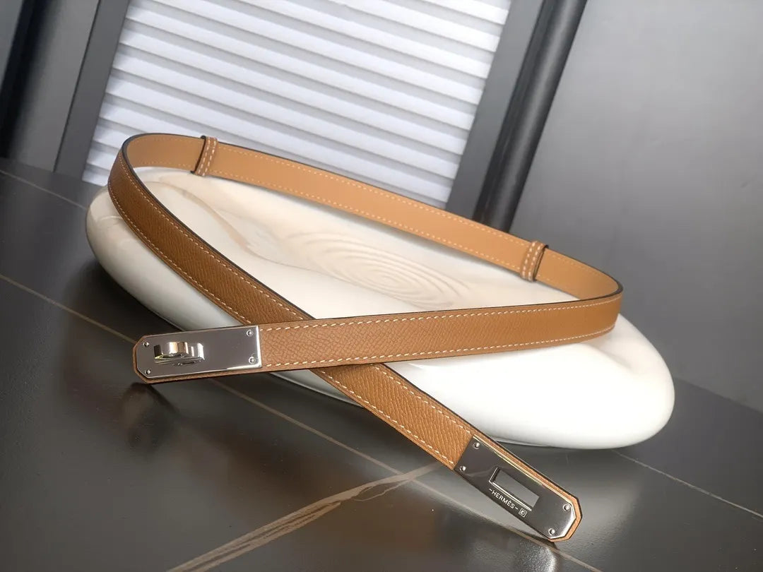 silver constance Hermes Gold Togo Leather Belt