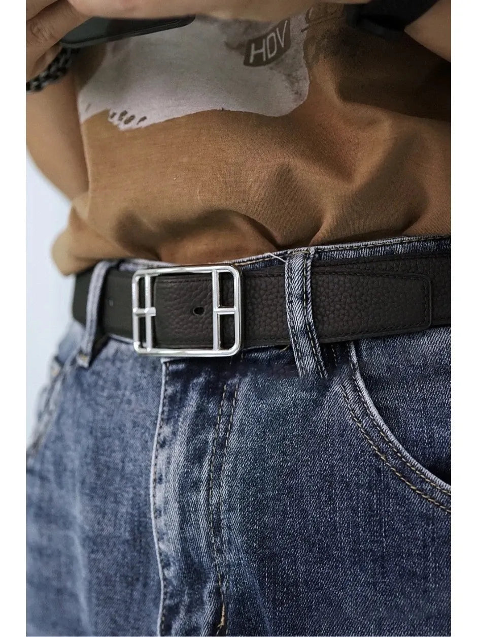 Hermes Cape Cod Black Leather Belt