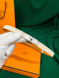 Hermes Écru Swift Leather Belt