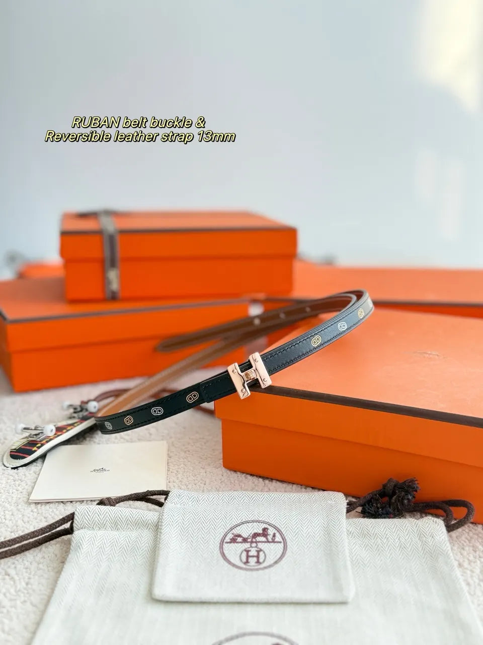 Hermes Ruban Reversible Belt
