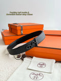 Hermes Matte Black Yachting Belt