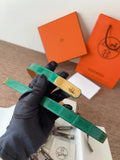 Hermes Emerald Alligator Belt