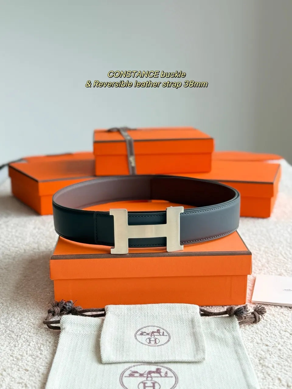 Hermes Constance Reversible Belt