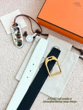 Hermes Jockey Reversible Belt