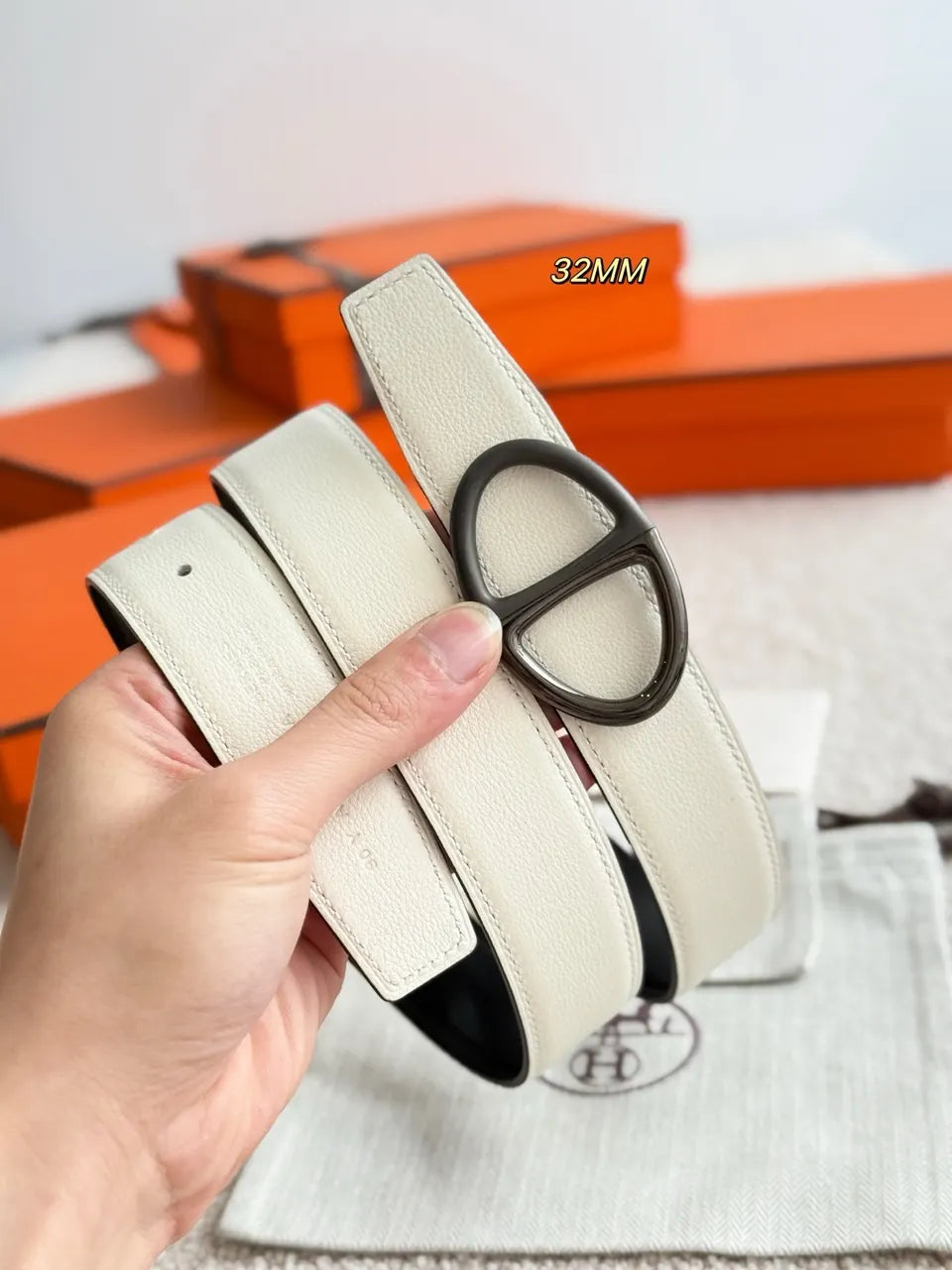 Hermes Tonight Reversible Belt - Hình 3