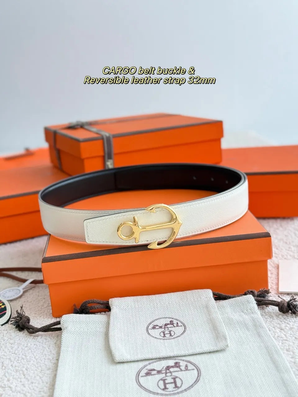 Hermes Anchor Buckle Belt - Hình 2
