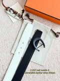 Hermes Black/White Reversible Belt