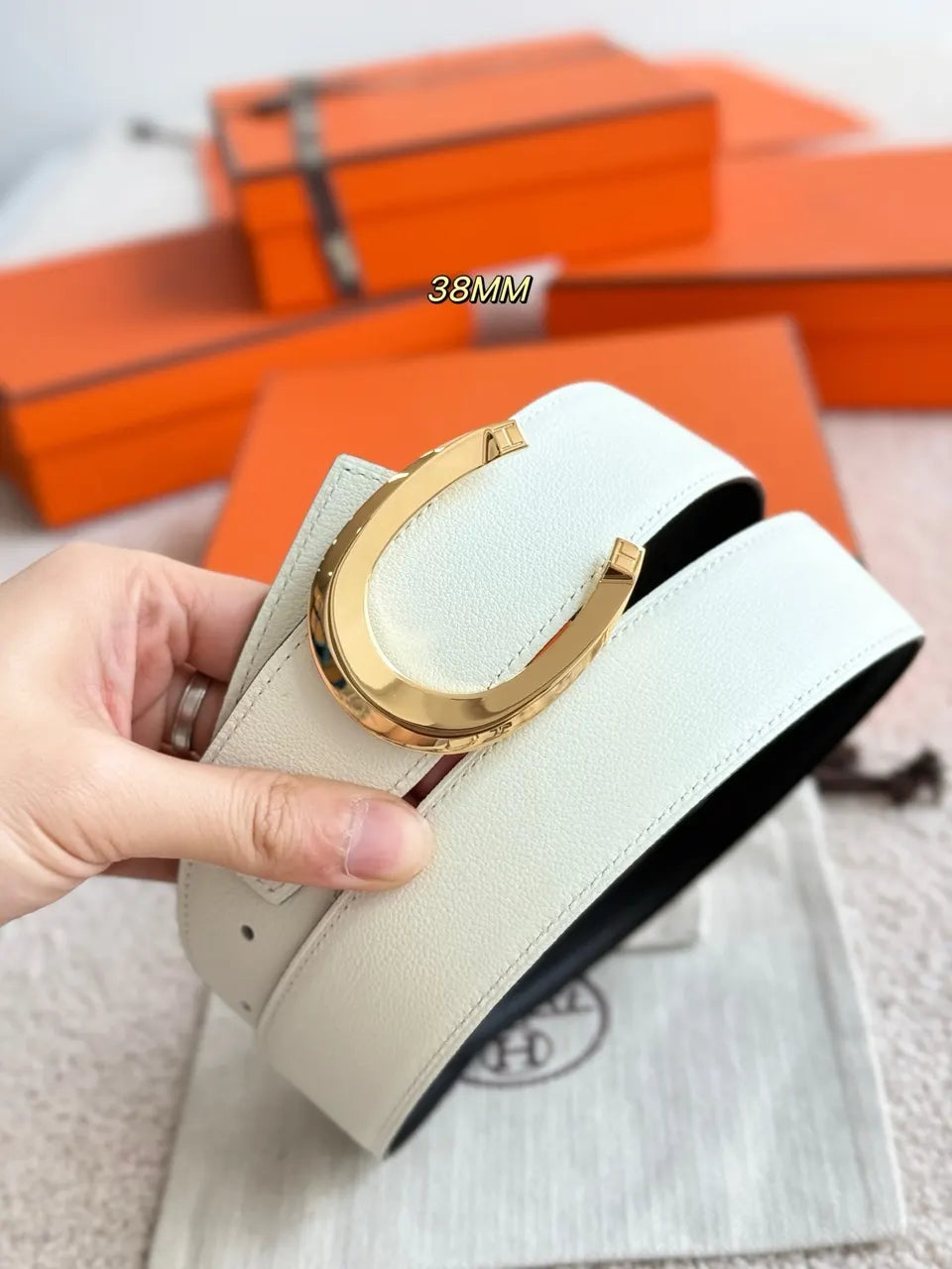 Hermes Luck Reversible Belt - Hình 3