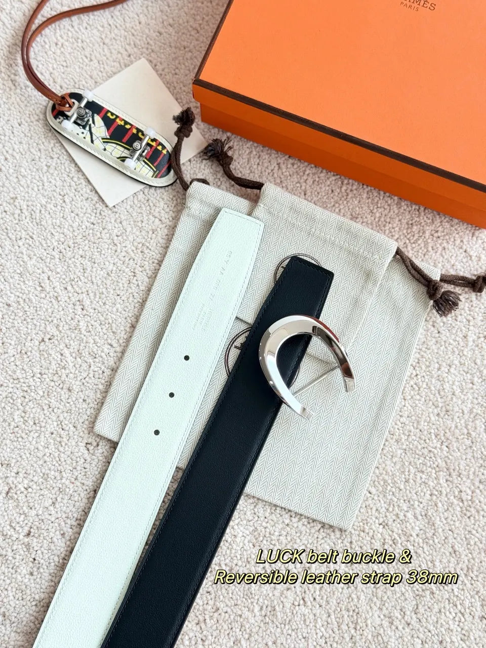 Hermes Luck Reversible Belt