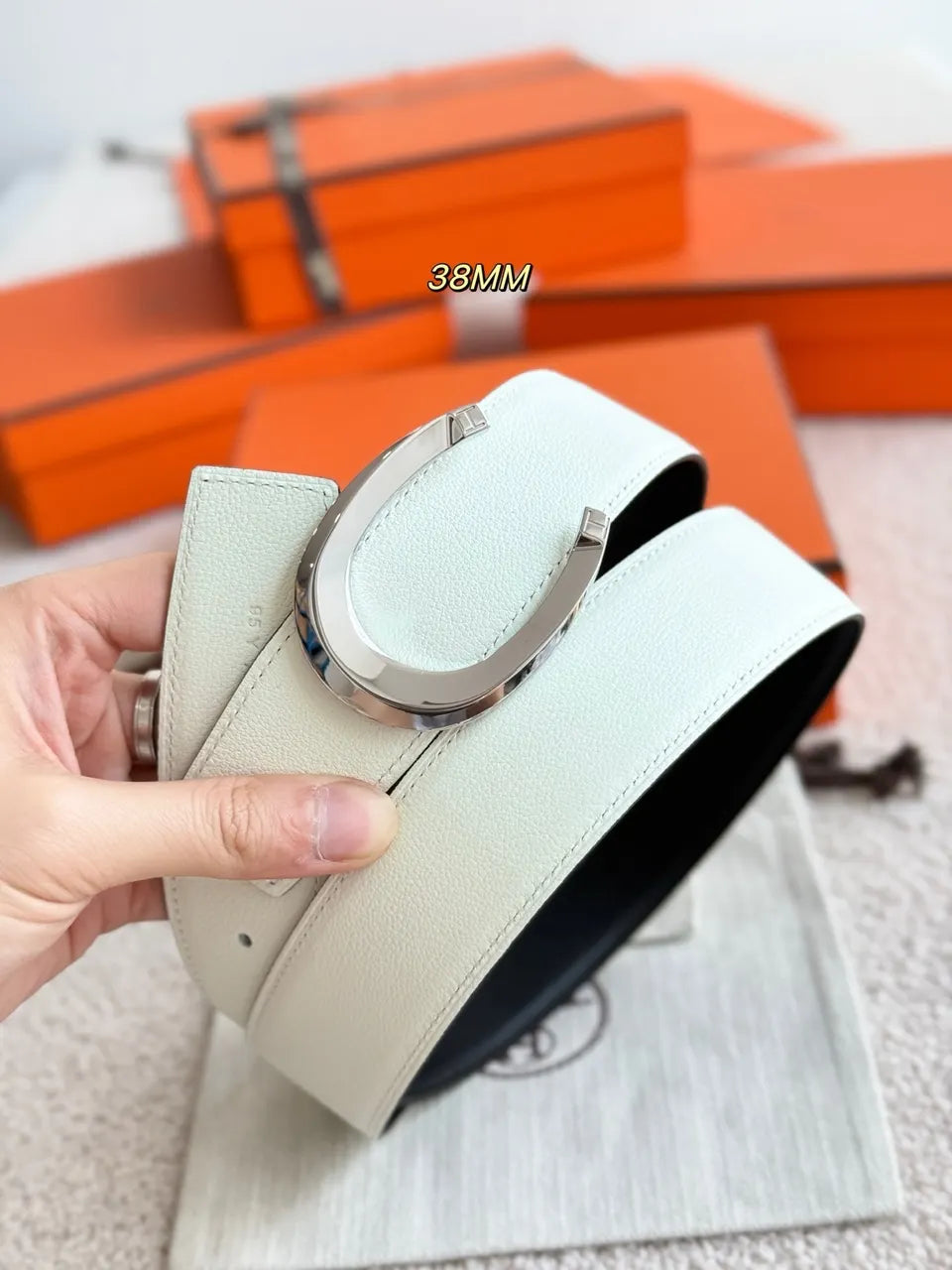 Hermes Luck Reversible Belt - Hình 3