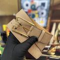 Hermes Etoupe Suede Leather Belt