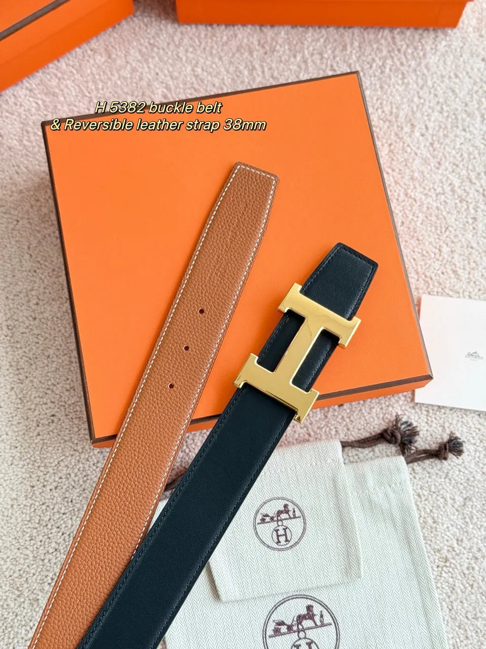 Hermes H5382 Reversible Belt - Hình 2