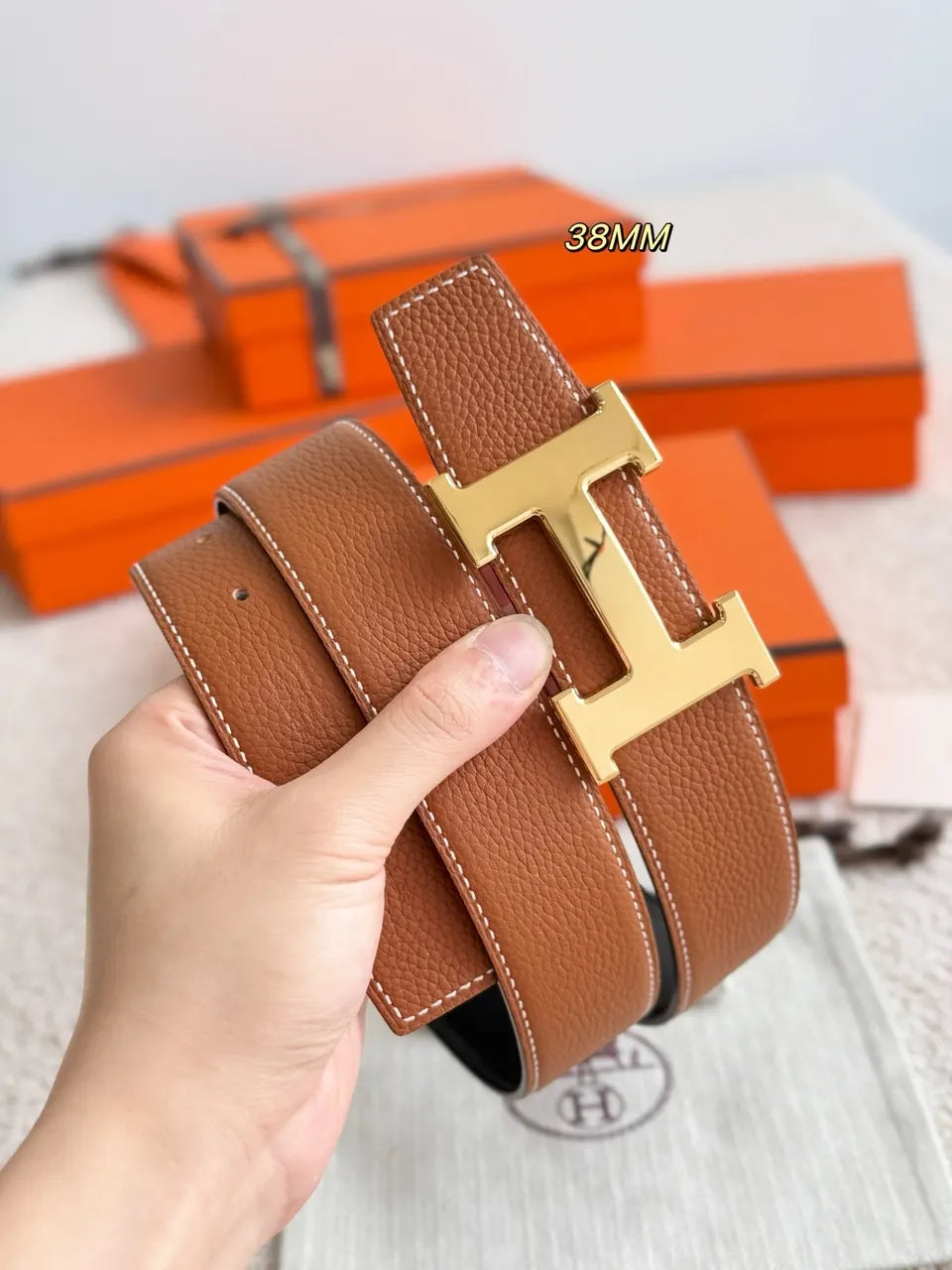 Hermes H5382 Reversible Belt - Hình 4