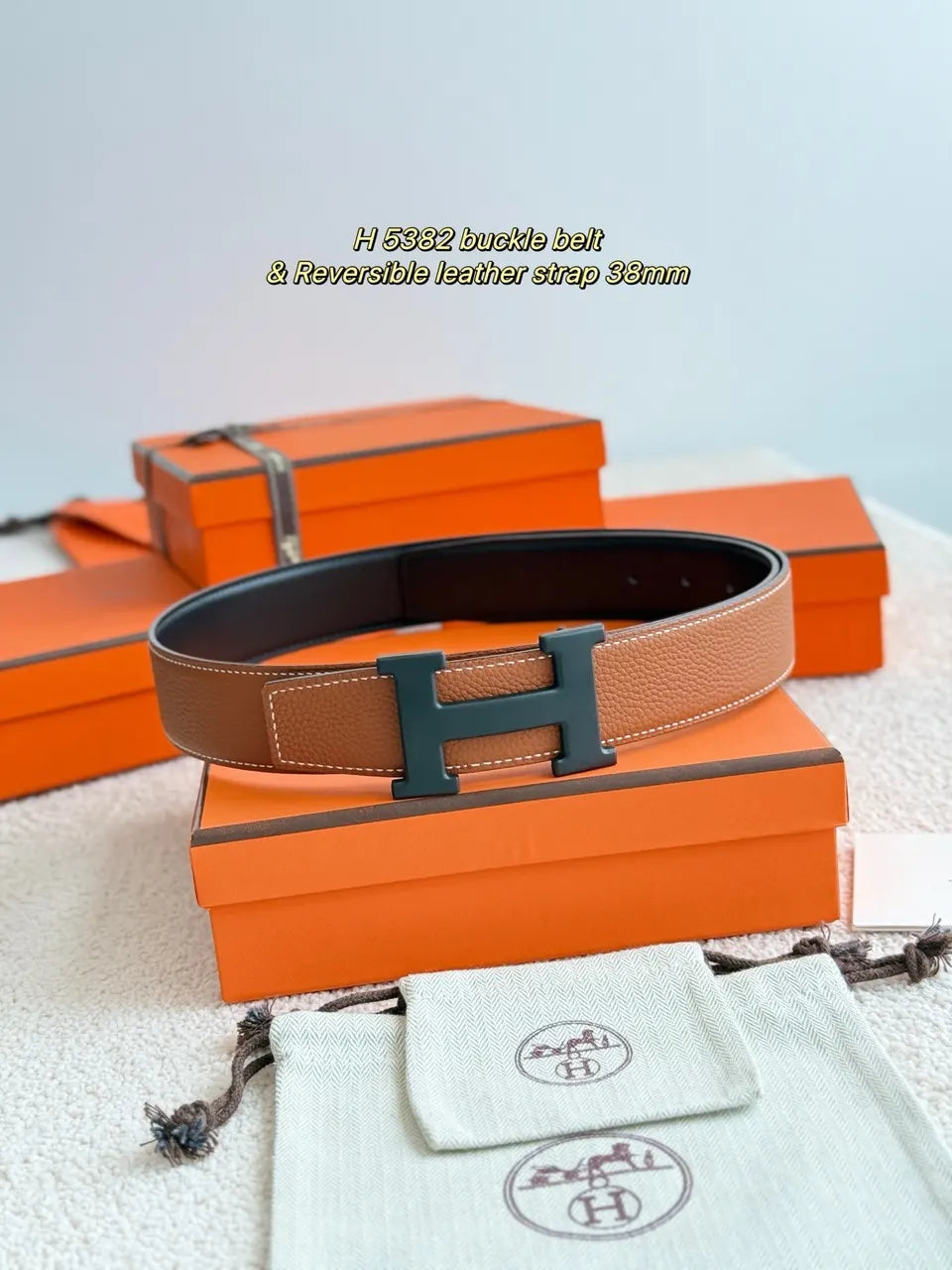 Hermes Reversible Tan/Black Belt