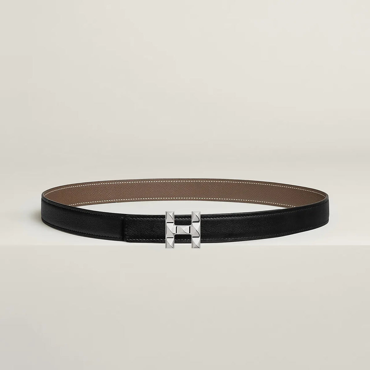Hermes Reversible Brown & Black Leather Belt