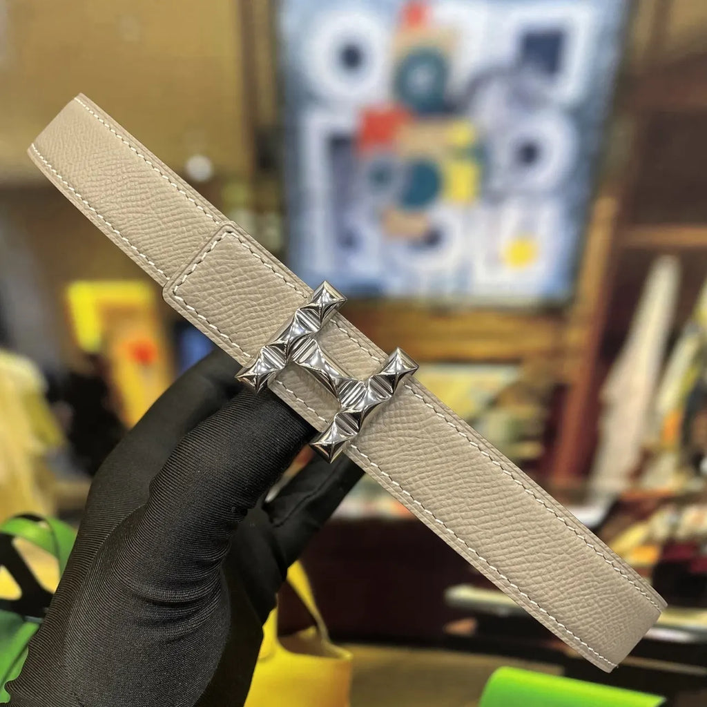 Hermes Etain Leather Belt