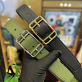 Hermes Green Leather Belt