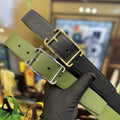 Hermes Olive & Black Leather Belt