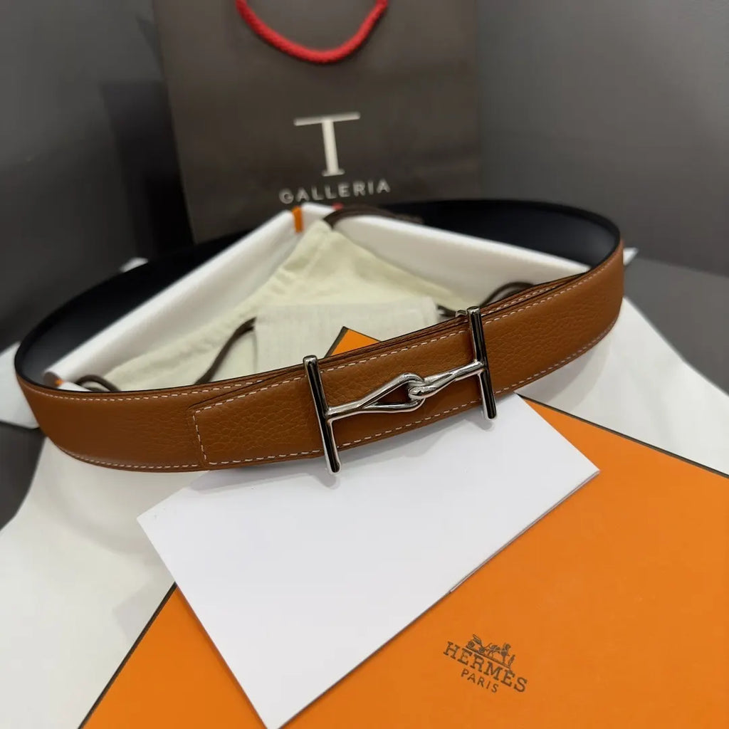Hermes Gold Epsom Leather Belt