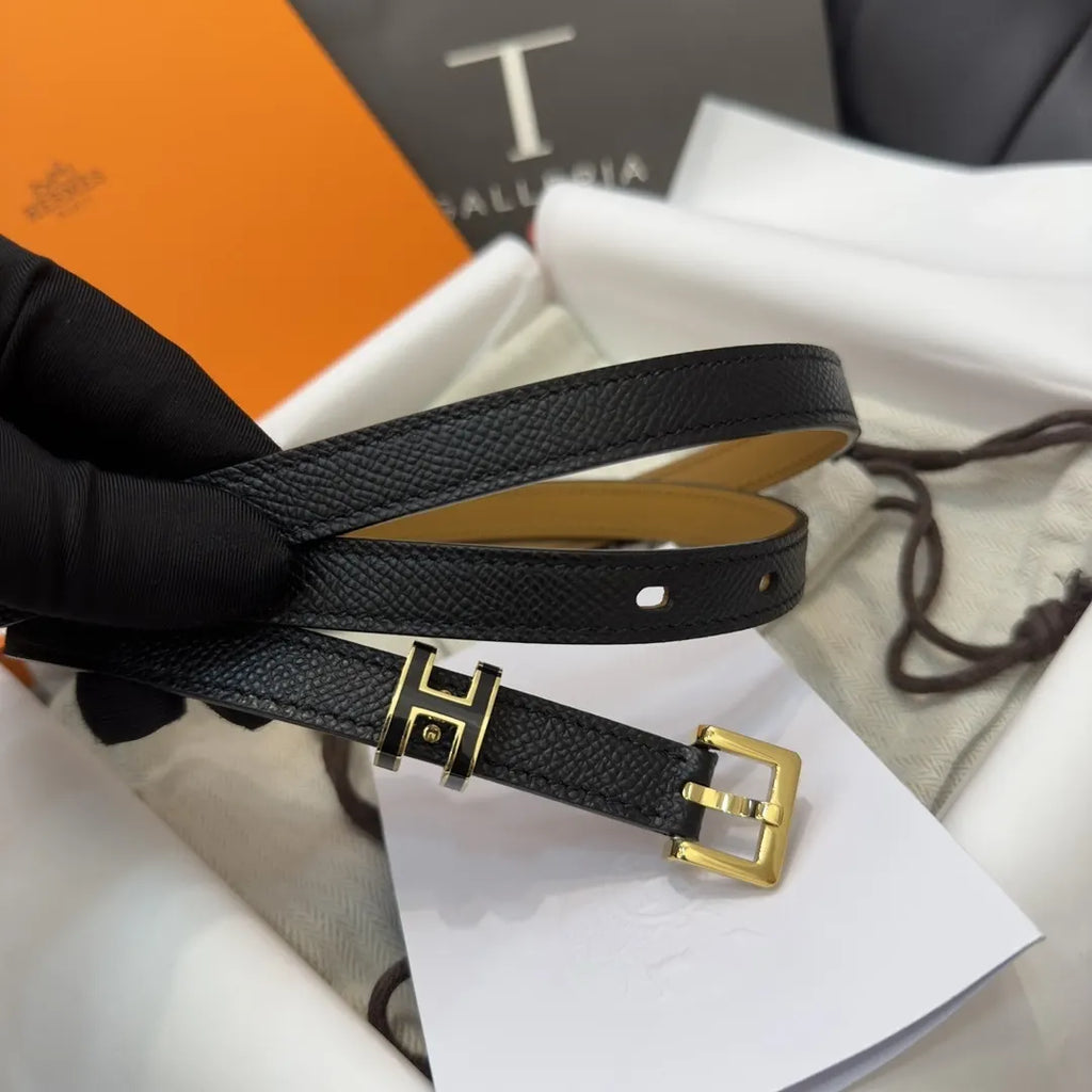 Hermes Mini Leather Belt - Hình 2