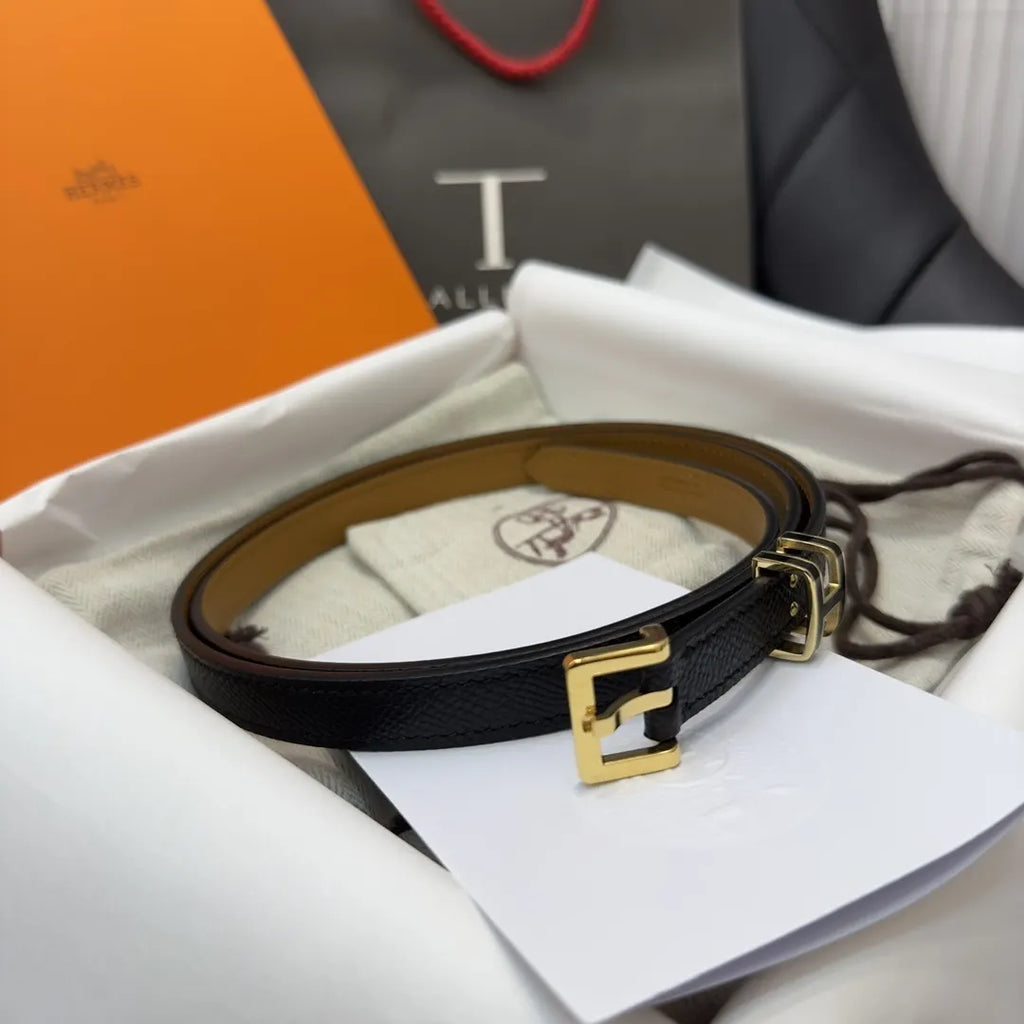 Hermes Mini Leather Belt - Hình 3