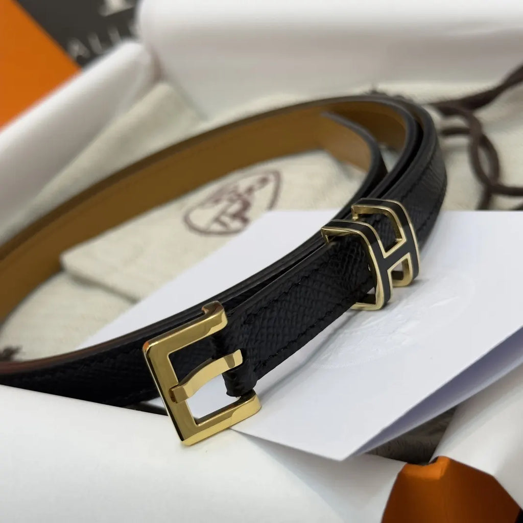 Hermes Mini Leather Belt - Hình 5